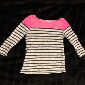 J. Crew Striped Long Sleeve Tee